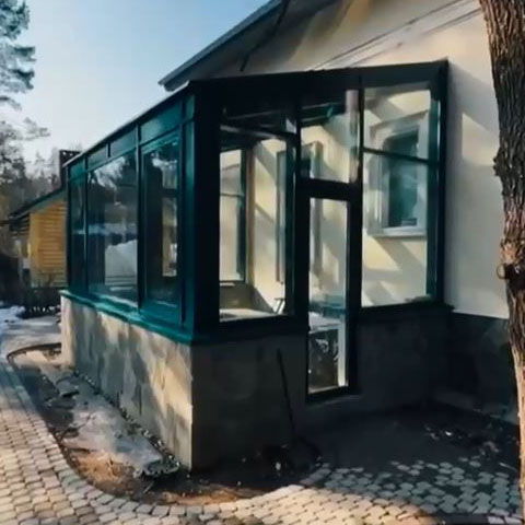 Терраса с остеклением видео 2